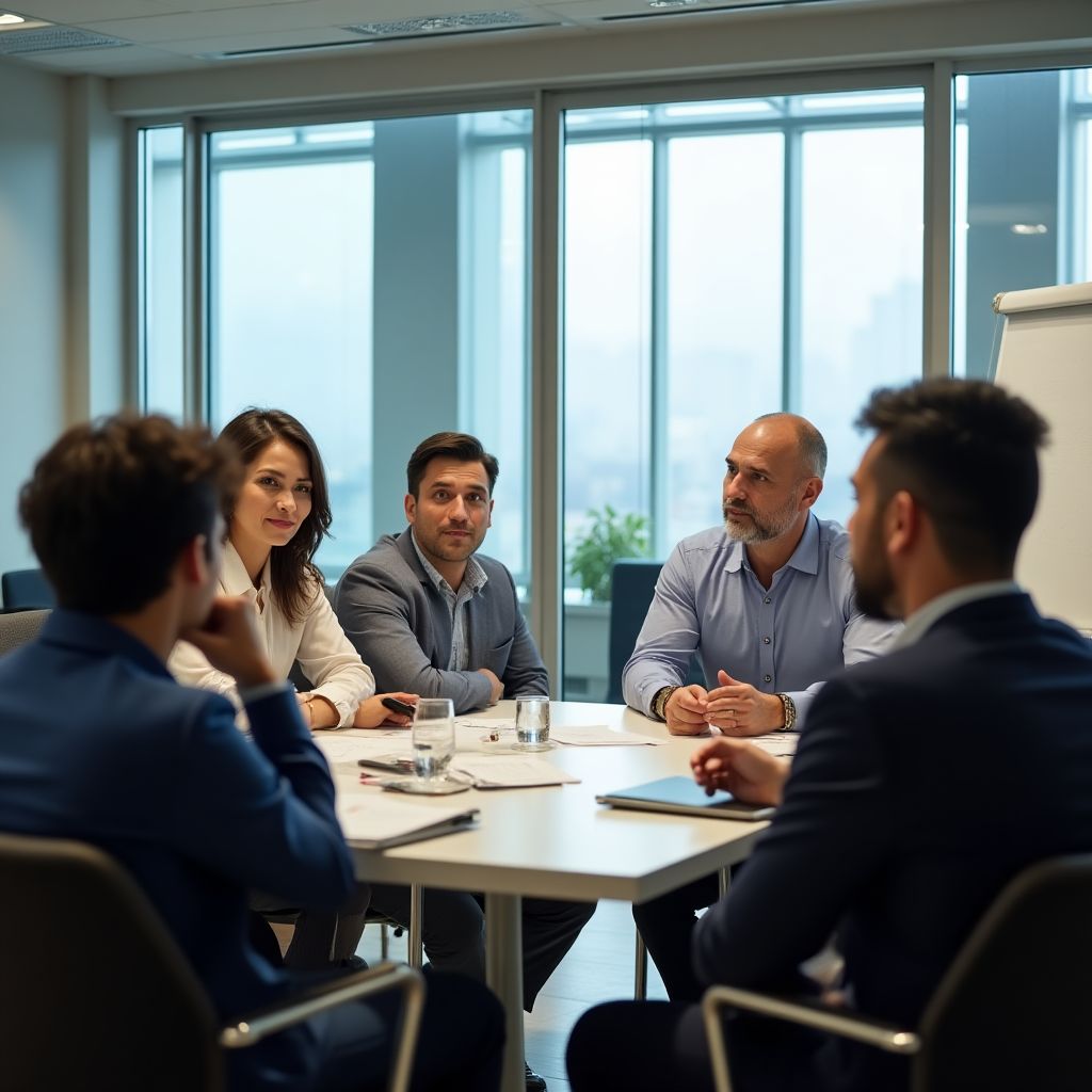 Equipo de InversionesARG en reunión estratégica